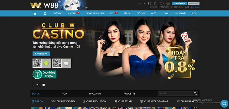 Casino trực tuyến W88