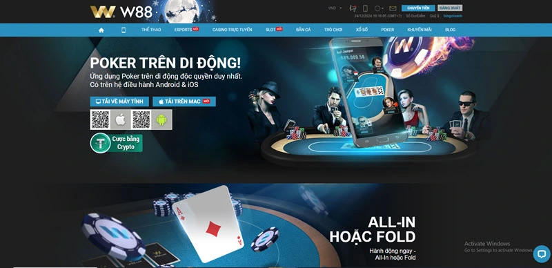 cược Poker W88