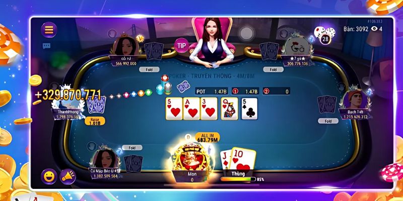 Cách đánh Poker online