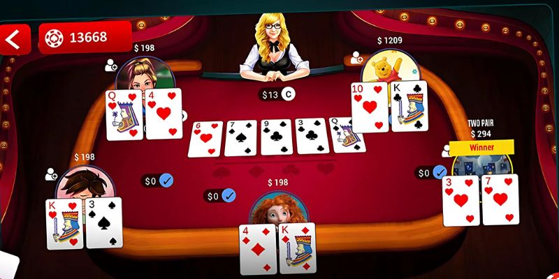Trình tự vòng Poker online